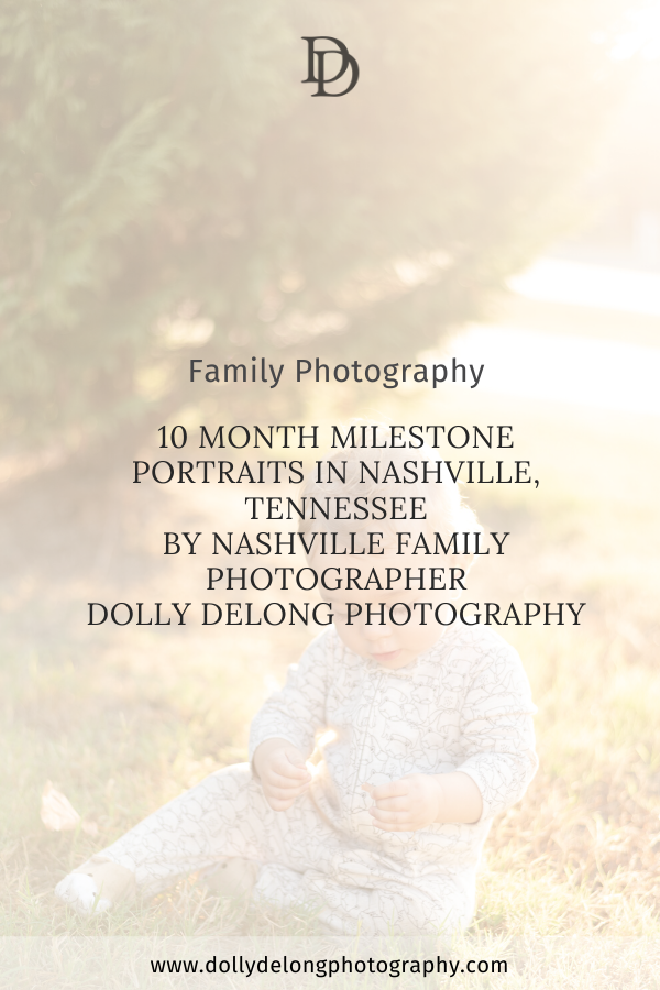 10 month old milestone portraits in Nashville, TN