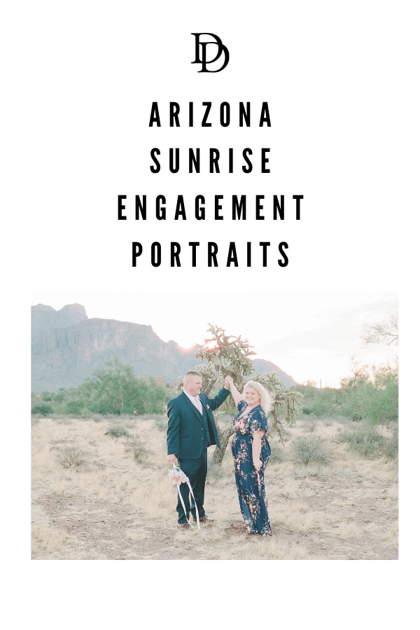Arizona Sunrise Engagement Portraits 
