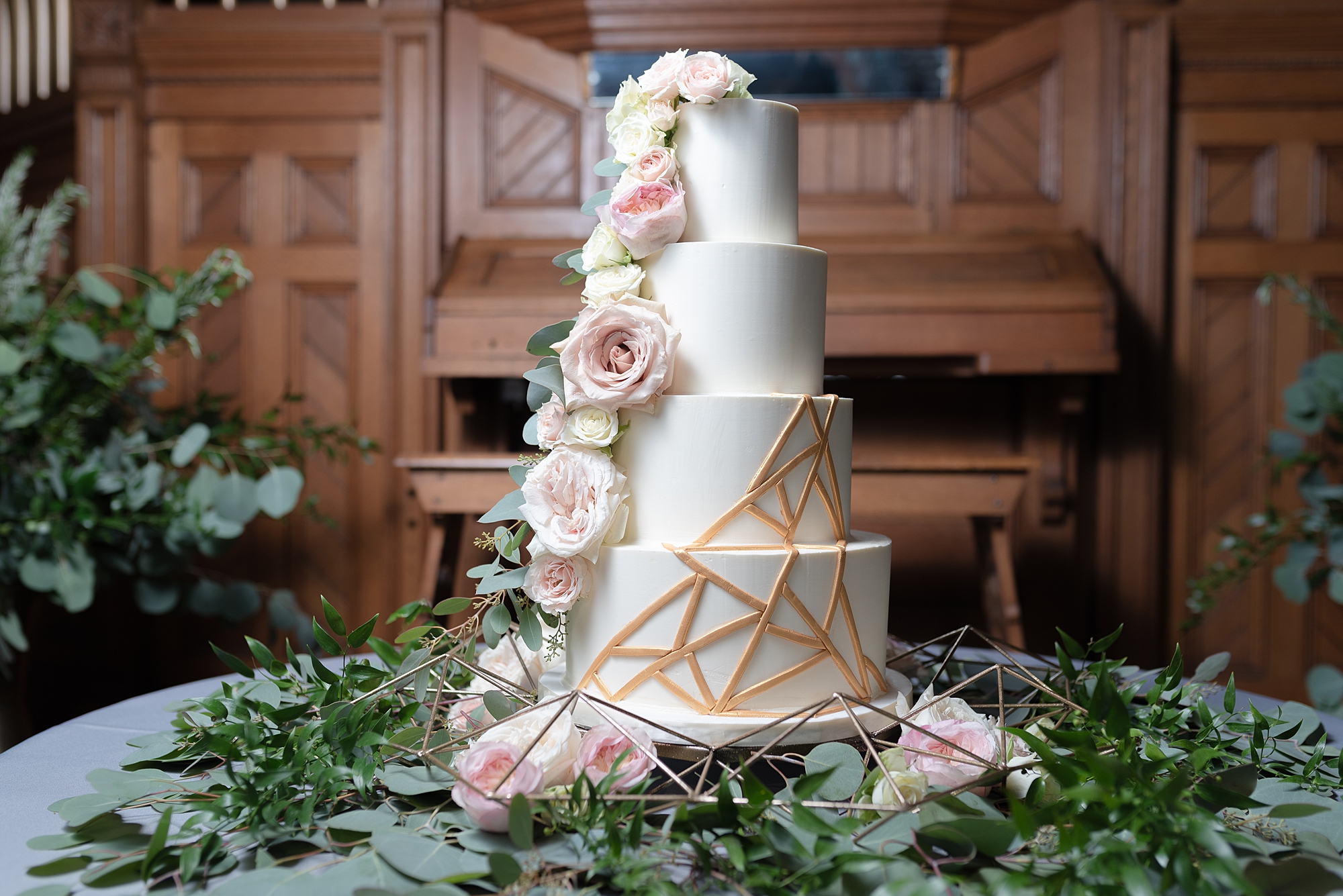 A delicious looking cake by Dulce Desserts in Nashville Tennessee at The Clementine by Dolly deLong Photography