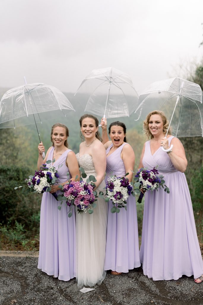 Bridal Party Photos at Adventures On The Gorge in Lansing West Virginia by Dolly DeLong Photography