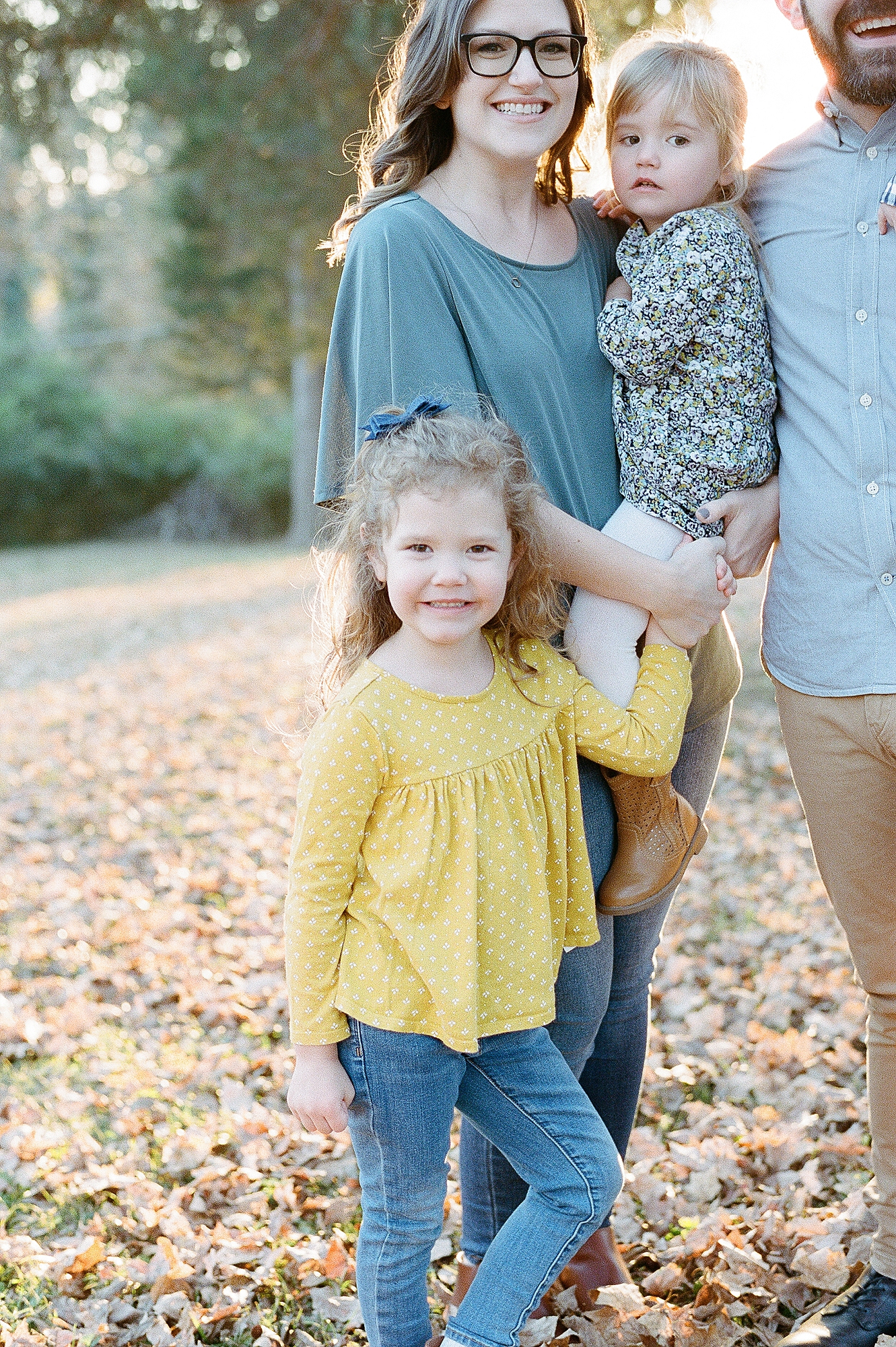 Nashville Family Taking Their Fall Family Portraits with Film Photographer Dolly DeLong Photography
