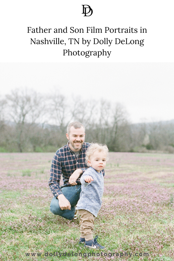 Father and Son Fine Art Film Portraits on Fuji400h by Nashville Family Fine Art Photographer Dolly DeLong Photography