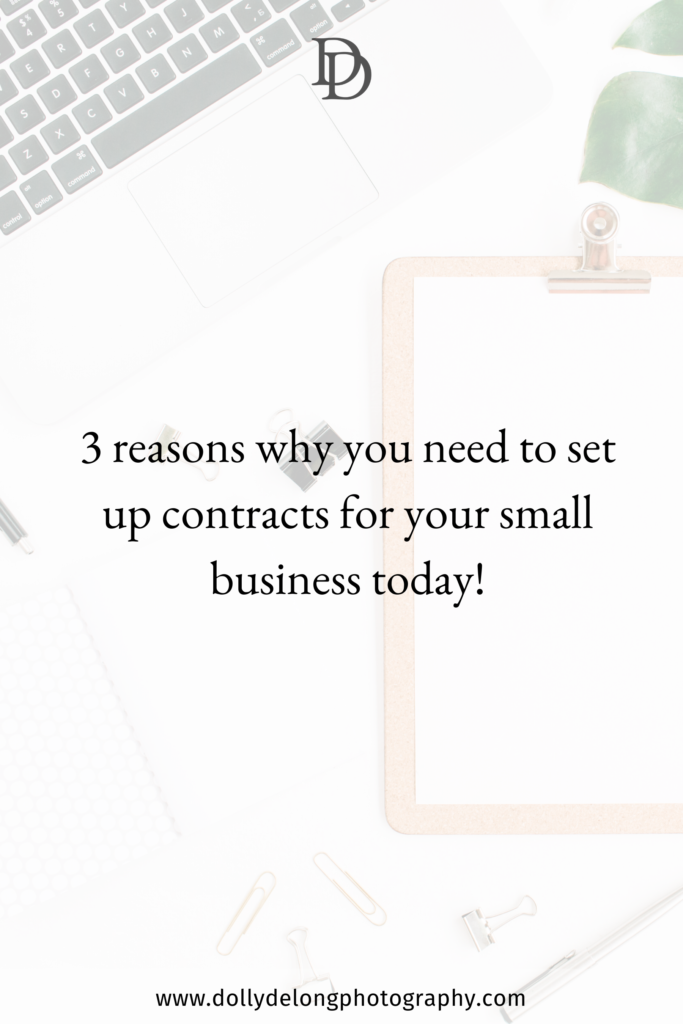 3 reasons why you need to set up contracts for your small business today by Nashville Branding Photographer Dolly DeLong Photography