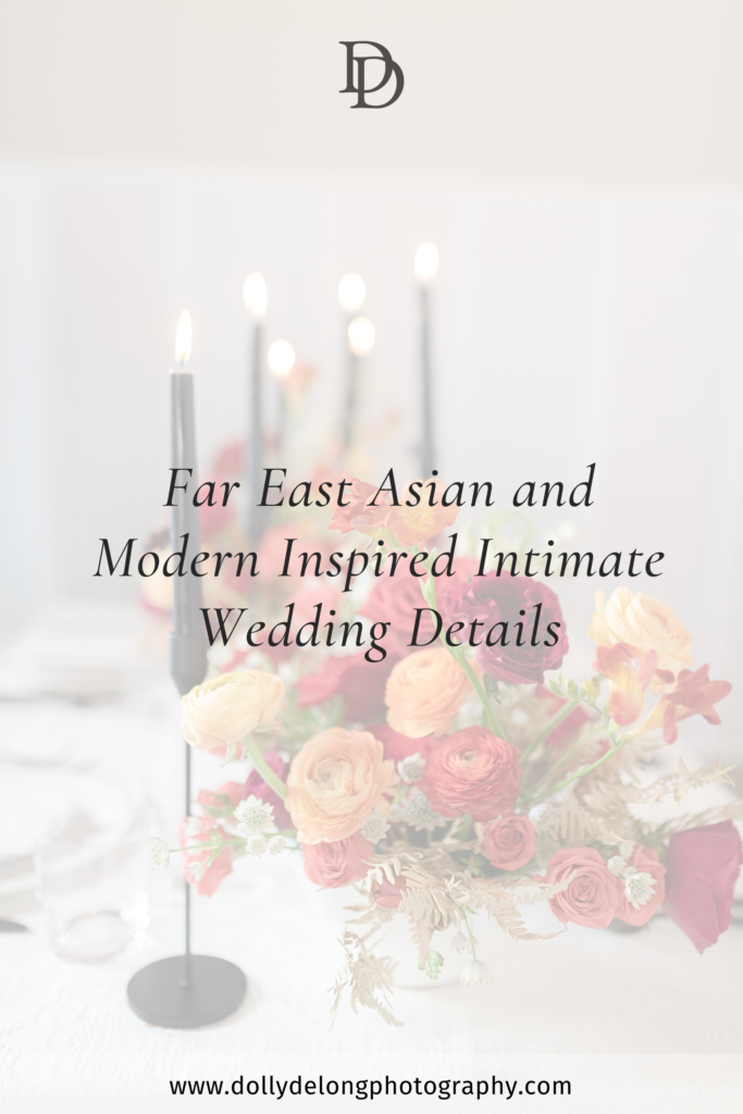 Far East Asian and Modern Inspired Intimate Wedding Details by Dolly DeLong Photography Nashville Elopement Photographer