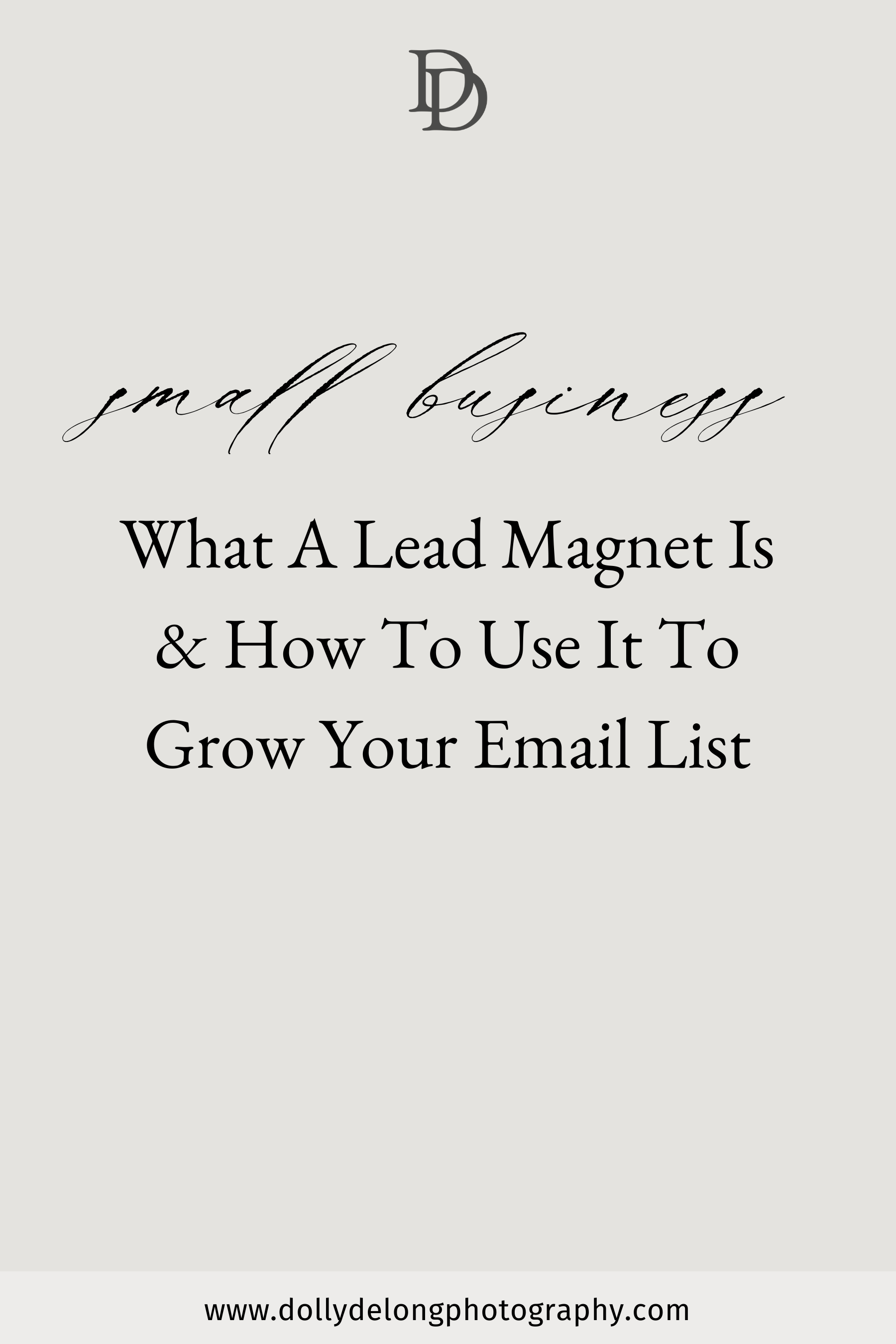 What A Lead Magnet Is & How To Use It To Grow Your Email List by Dolly DeLong Photography Nashville Branding Photographer