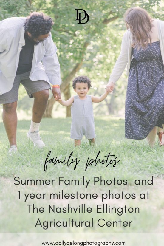 Summer Family Photos and 1 year milestone photos at The Nashville Ellington Agricultural Center