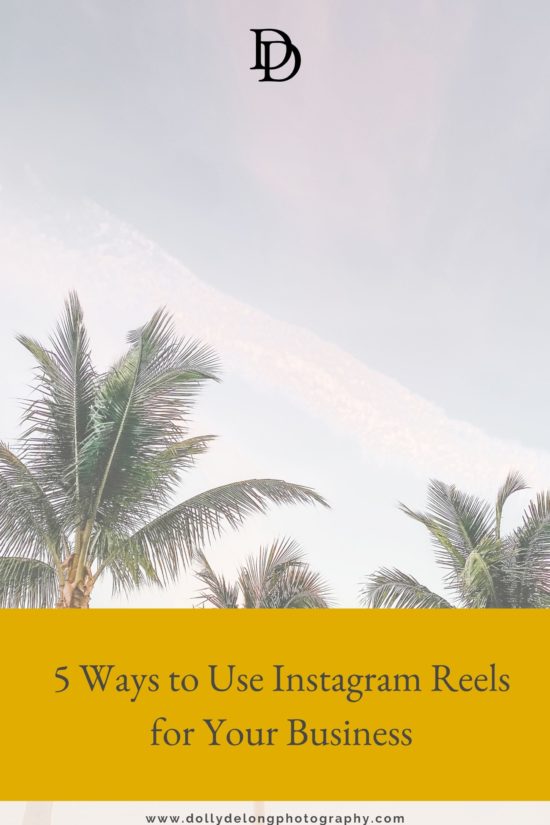 5 Ways to Use Instagram Reels for Your Business a post by Dolly DeLong Photography