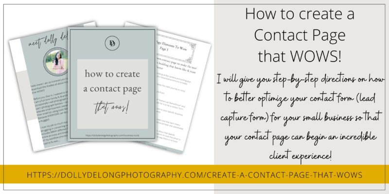 How to create a contact page that wows a blog banner by Dubsado Educator Dolly DeLong Education