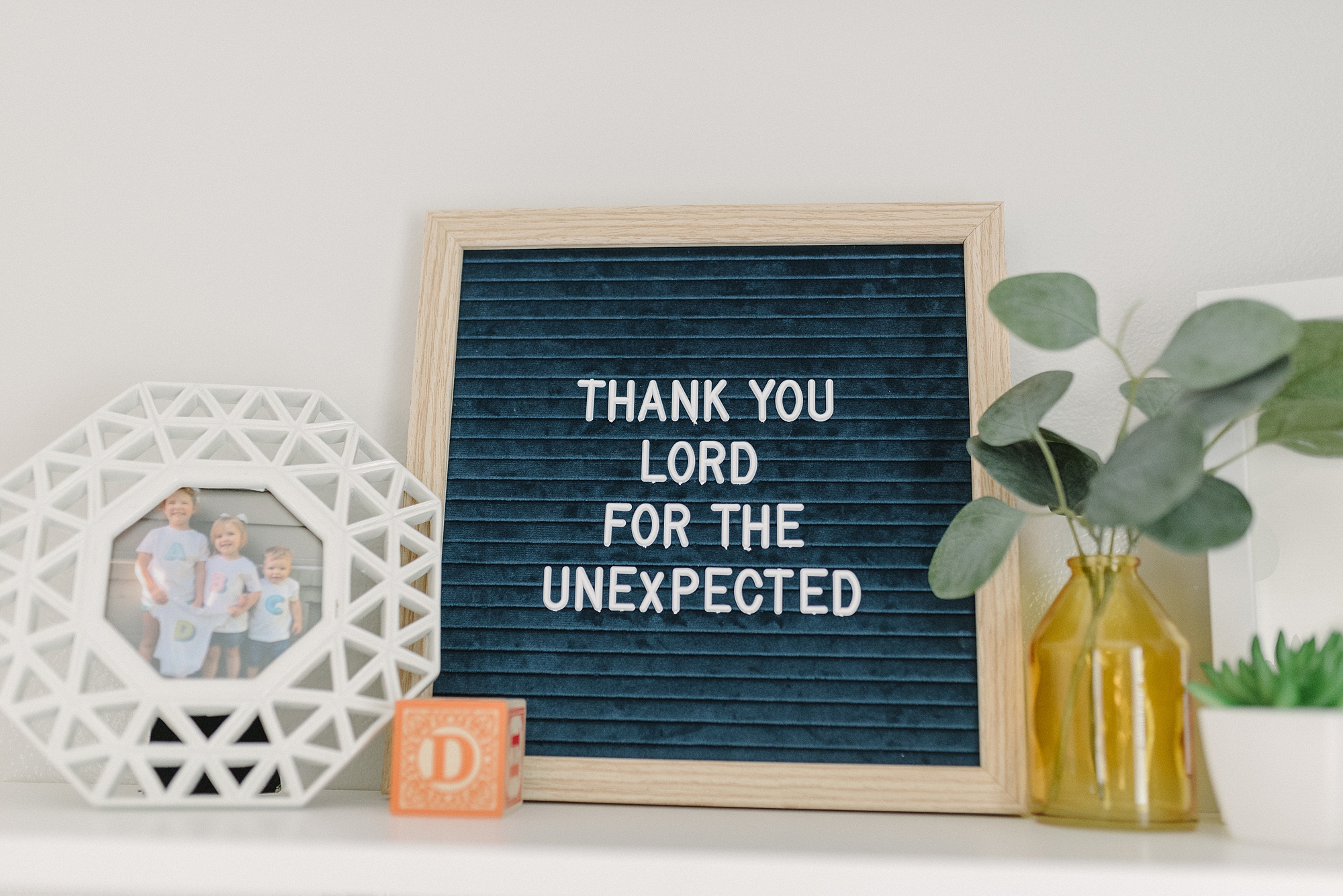 Thank you Lord for the unexpected letter board sign