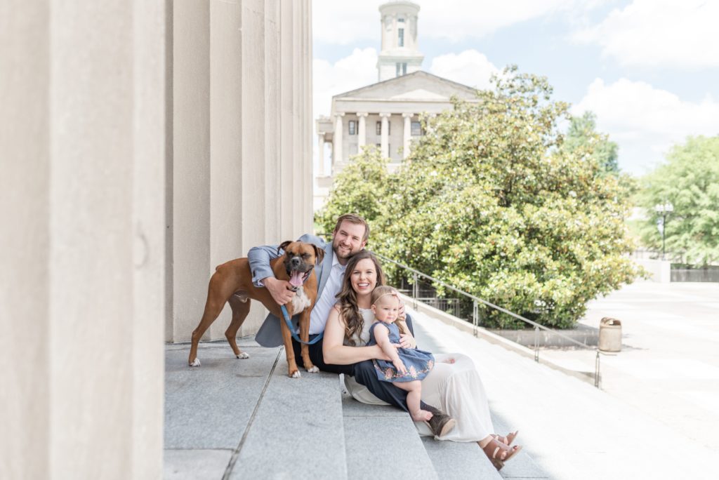 Kelly and Joey's Family Session and 4 year anniversary portrait session in. Nashville, TN by Nashville Anniversary Portrait Photographer Dolly DeLong Photography
