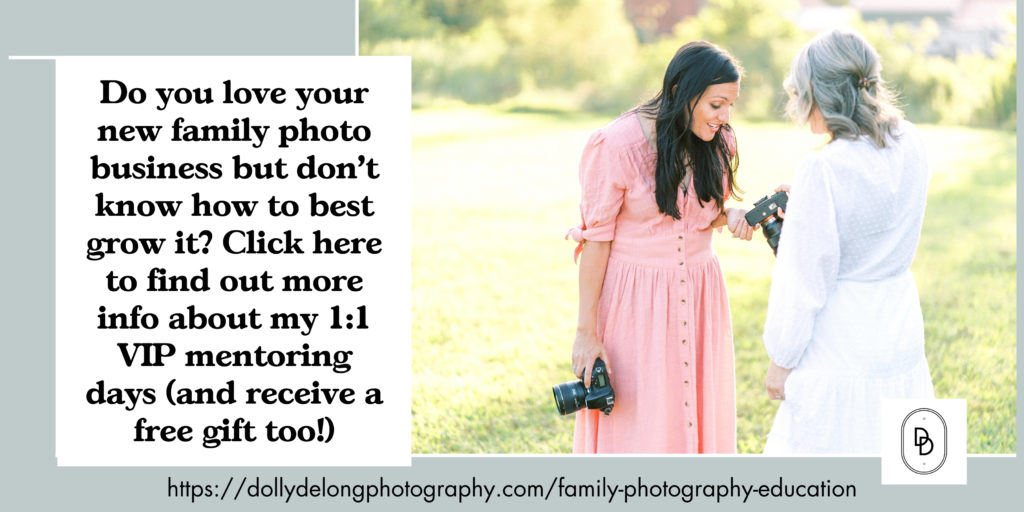 family photography education CTA