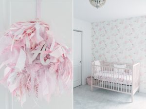 details in Nashville nursery for baby girl