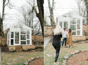 family session at East Nash Greenhouse