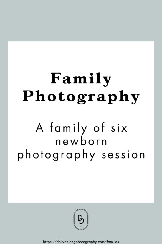 family photography a family of six newborn photography session pinterest image