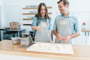 husband and wife create sourdough bagels in Nashville TN