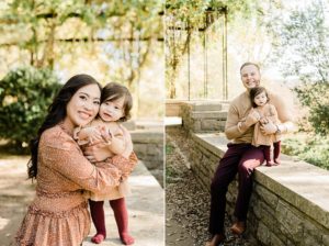fall Cheekwood Estate family portraits for family with twins