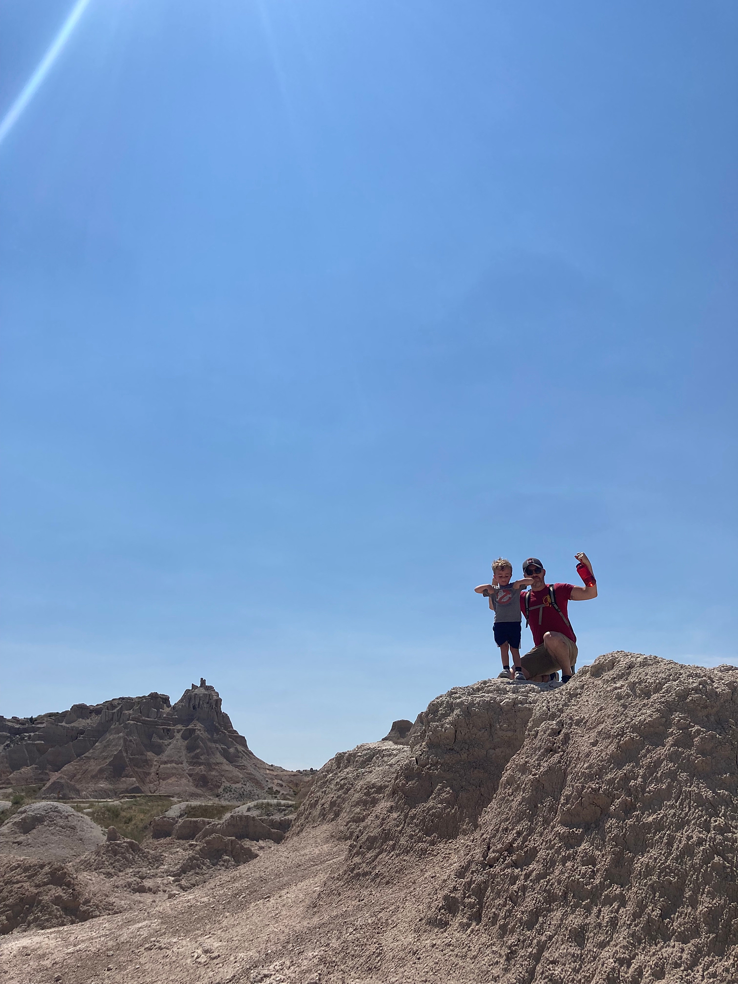 father_and_son_at_badlands_national_park
