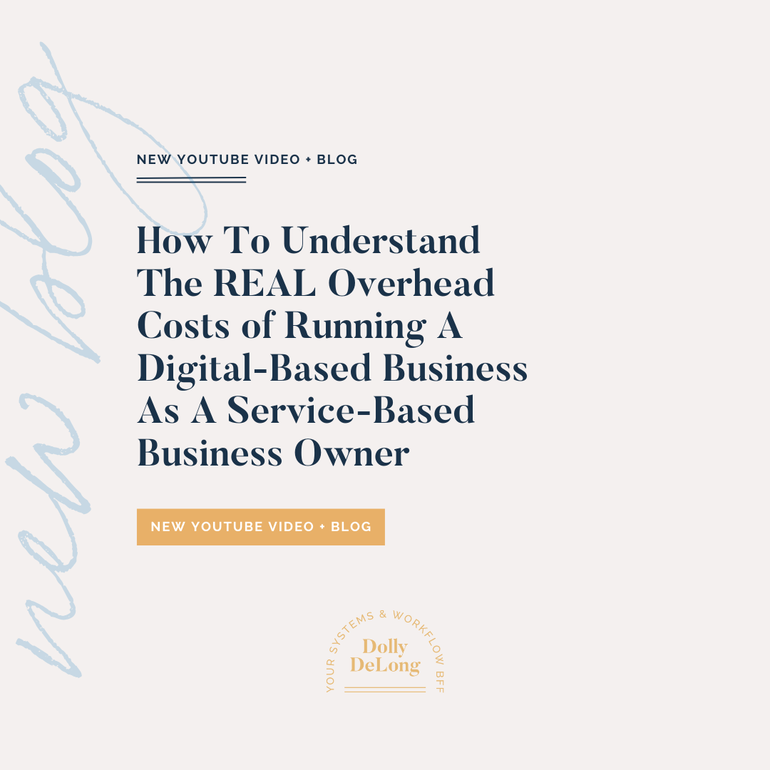 featured_image_for_a_blog_post_by_Dolly_DeLong_Education_about_overhead_costs_to_running_an_online_digital_product_business
