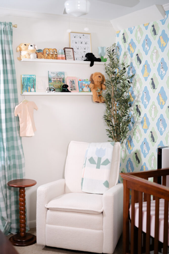 Hand-painted nursery for newborn photo shoot