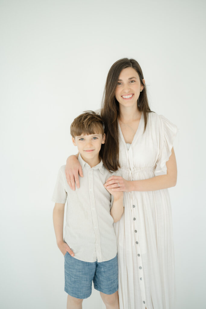 mother and son photos during a nashville photo studio session