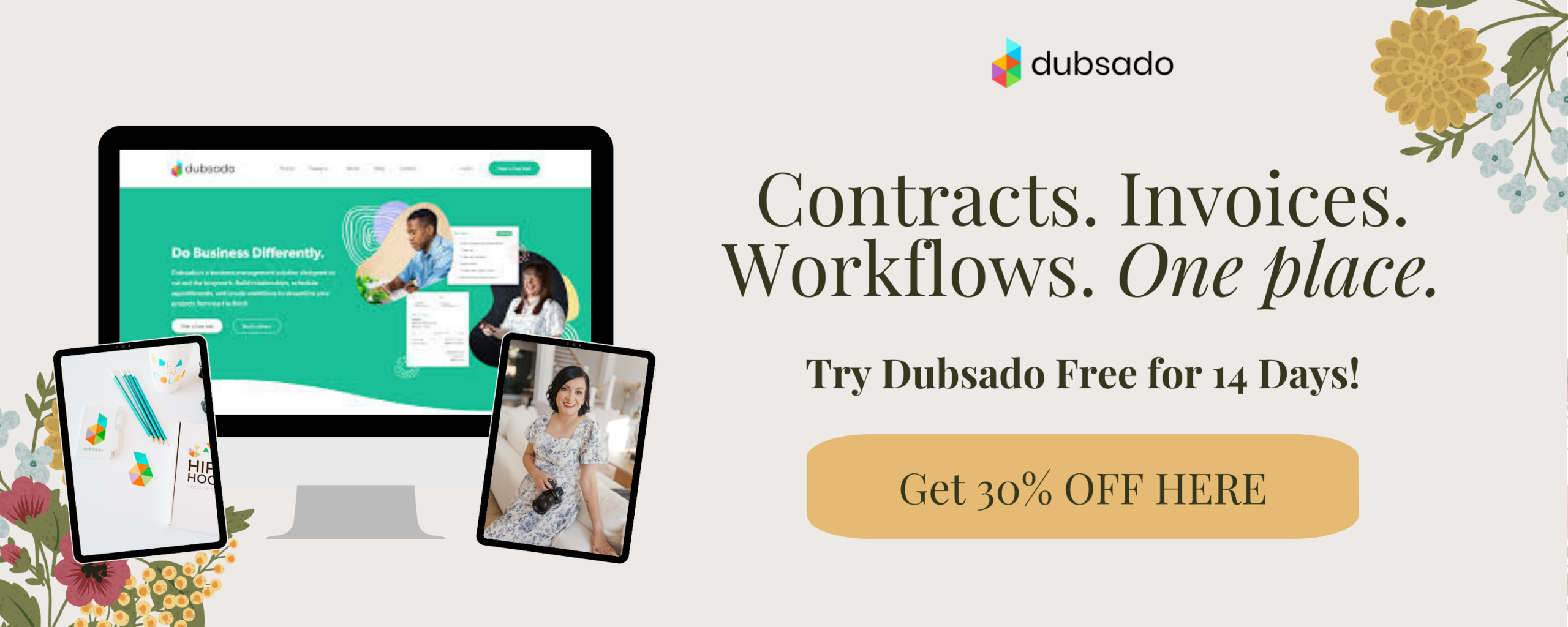get 30 percent off of Dubsado with my code dollydelongeducation wordpress blog post cover