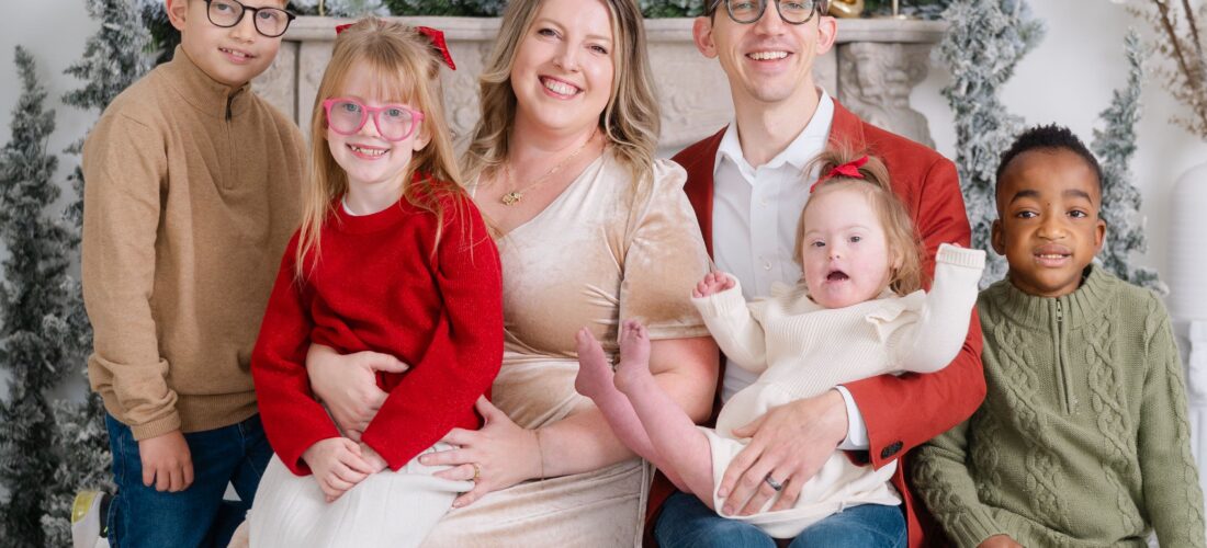 Velvet and neutral holiday outfit ideas for a family portrait session in Middle Tennessee